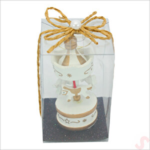 Kutulu Mini Atlı Karınca, 8,5cm X 3,5cm - Siyah Süslü