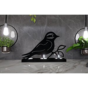 M&c Concept Güvercin 3'lü Metal Mumluk - Siyah