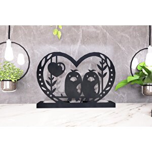 M&c Concept Love Birdy 3'lü Metal Mumluk - Siyah