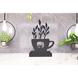M&c Concept Flower Model - 6 Tekli Metal Mumluk - Siyah