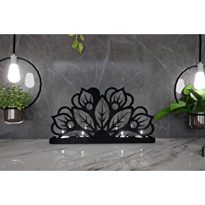 M&c Concept Flower 5'li Metal Mumluk - Siyah
