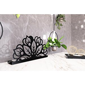 M&c Concept Flower 5'li Metal Mumluk - Siyah