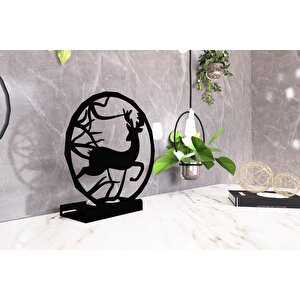 M&c Concept Yılbaşı Model-1 Tekli Metal Mumluk - Siyah