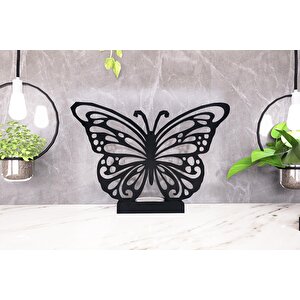 M&c Concept Kelebek Tekli Metal Mumluk - Siyah