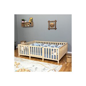 Doğal Çam Montessori Karyola 70x130 cm