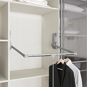 Starax Gardırop Asansörü W:850-1150 15kg Gri