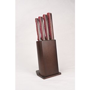 Verzalit Saplı No:2 4'lü Bıçak Seti- Amg Bıçak Sanayi