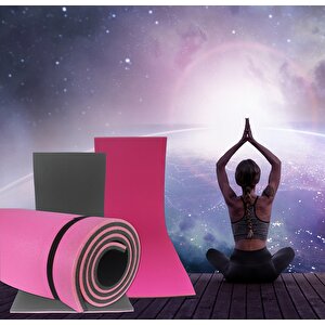 180x60 Cm 15mm Extra Rahat Kalın Çift Renk Yoga Matı