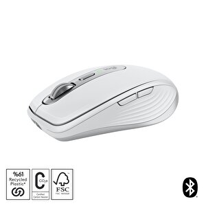 Logitech Mx Anywhere 3s Kompakt 8000 Dpi Optik Sensörlü Sessiz Bluetooth Kablosuz Mouse - Beyaz