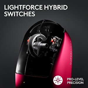 G Pro X Superlight 2 Hafif Hero 2 Sensör 32.000 Dpi Lightspeed Kablosuz Oyuncu Mouse - Pembe