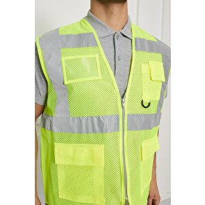 Mühendis Tipi Fileli İkaz Yeleği 2XL