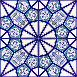 60x100 Cm Ac 3 A Geometrik Serigraf Türk Hamamı Pano