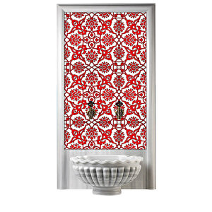 60x100 Cm Sp 83 Kırmızı Beyaz Serigraf Türk Hamamı Pano
