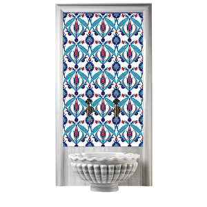 60x100 Cm Ac 2 Kırmızı Lale Serigraf Türk Hamamı Pano