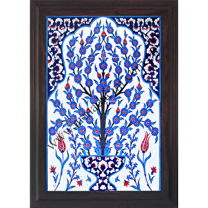 Armada Çini 40x60 Cm Ed 506 Saksılı Hayat Ağacı Çini Pano