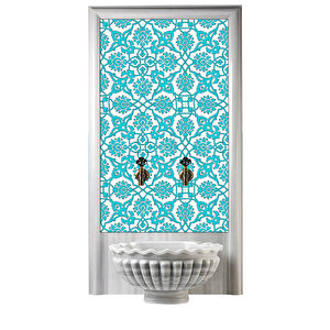 60x100 Cm Sp 83 Mavi Beyaz Serigraf Türk Hamamı Pano