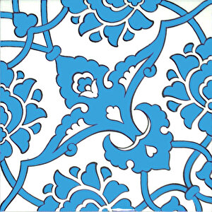 60x100 Cm Sp 83 Mavi Beyaz Serigraf Türk Hamamı Pano