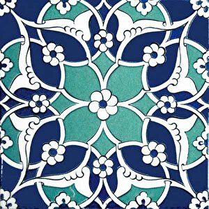 20x20 Cm Ac 80 Selçuklu İznik Desen Kütahya Çini Pano