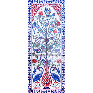 40x100 Cm Ed 705 İki Sülünlü El Dekoru Çini Pano