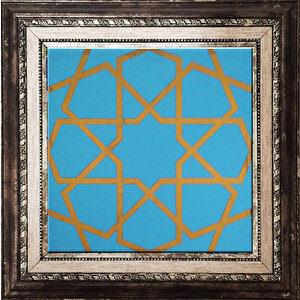 20x20 Cm Sp 89 Turkuaz Metalik Kütahya Çini Pano