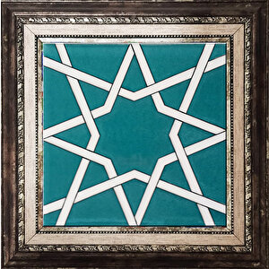 20x20 Cm Sp 94 Yıldız Kütahya Çinisi Selçuklu Çini Pano