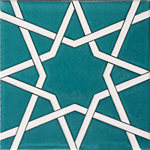 20x20 Cm Sp 94 Yıldız Kütahya Çinisi Selçuklu Çini Pano