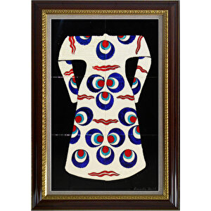 40x60 Cm Ed 650 Cintemani Kaftan Çini Pano