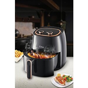 Kiwi Air Friyer 5 Lt Yağsız Fritöz Kaf-5535 Siyah