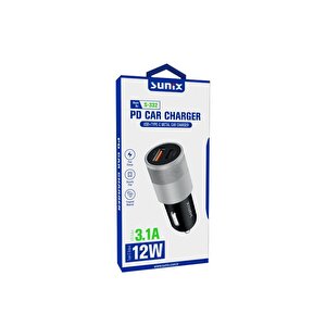 15w 3.1a Pd Hızlı Şarj Metal Araç Şarj Cihazı Başlık S-332
