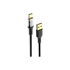 3.4a Type-c Şarj Ve Data Kablosu Siyah Sc-85