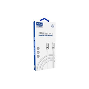 60w Usb-c Şarj Ve Data Kablosu Beyaz Sc-66