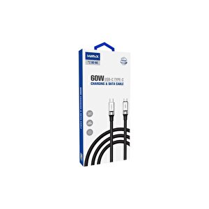 60w Usb-c Şarj Ve Data Kablosu Siyah Sc-66