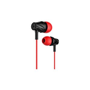 Stereo Ses Mikrofonlu 3.5mm Jack Kulak İçi Kablolu Kulaklık Kırmızı Sx-07