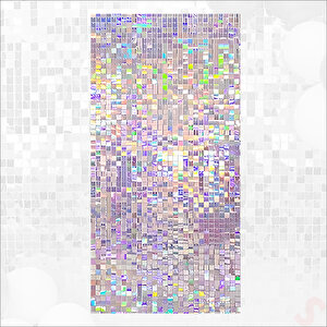 Işıltılı Pul Payetli Arka Fon Paneli, 90cm X 180cm - Rainbow