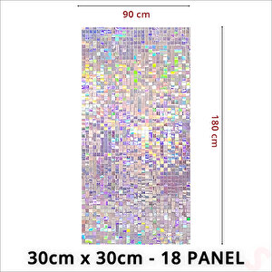 Işıltılı Pul Payetli Arka Fon Paneli, 90cm X 180cm - Rainbow