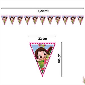 Niloya Üçgen Bayrak Flama - 3,2 Mt
