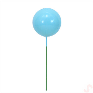 Çubuklu Süsleme Topu, 3cm X 8 Adet - Mavi