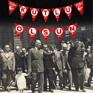 En Güzel Bayram 23 Nisan Kutlu Olsun Bayrak Flama - 2,70 Mt