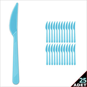 Plastik Bıçak, Mavi - 25 Adet