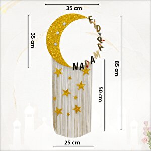Eid Ramadan, Püsküllü Ay Süs - 85cm X 35cm