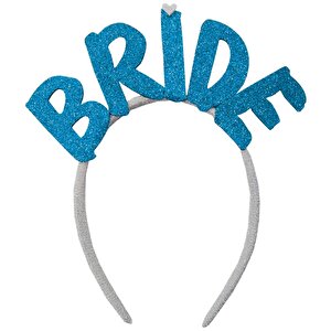 Bride Tüllü Taç - Mavi