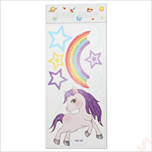 Unicorn, 7 Parça Duvar Sticker Seti