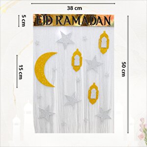 Eid Ramadan, Pleksili Püsküllü Süs - 50cm X 38cm
