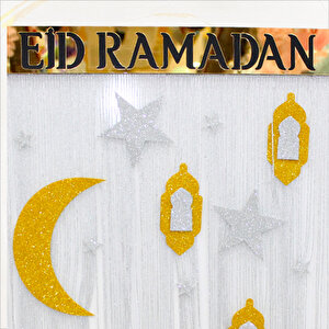 Eid Ramadan, Pleksili Püsküllü Süs - 50cm X 38cm