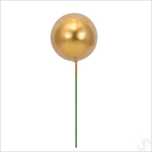 Çubuklu Süsleme Topu, 2cm X 10 Adet - Altın