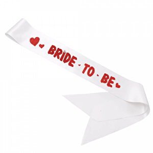 Bride To Be Kuşak, 160 Cm X 6 Cm - Kırmızı