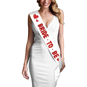 Bride To Be Kuşak, 160 Cm X 6 Cm - Kırmızı