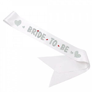 Bride To Be Kuşak, 160 Cm X 6 Cm - Gümüş