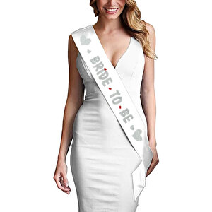 Bride To Be Kuşak, 160 Cm X 6 Cm - Gümüş