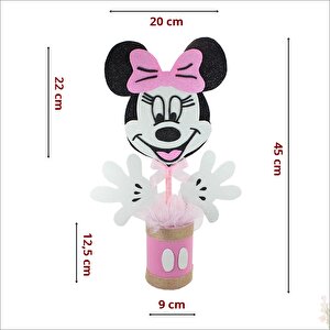 Minnie Mouse Masa Süsü, 45cm X 20cm - Pembe